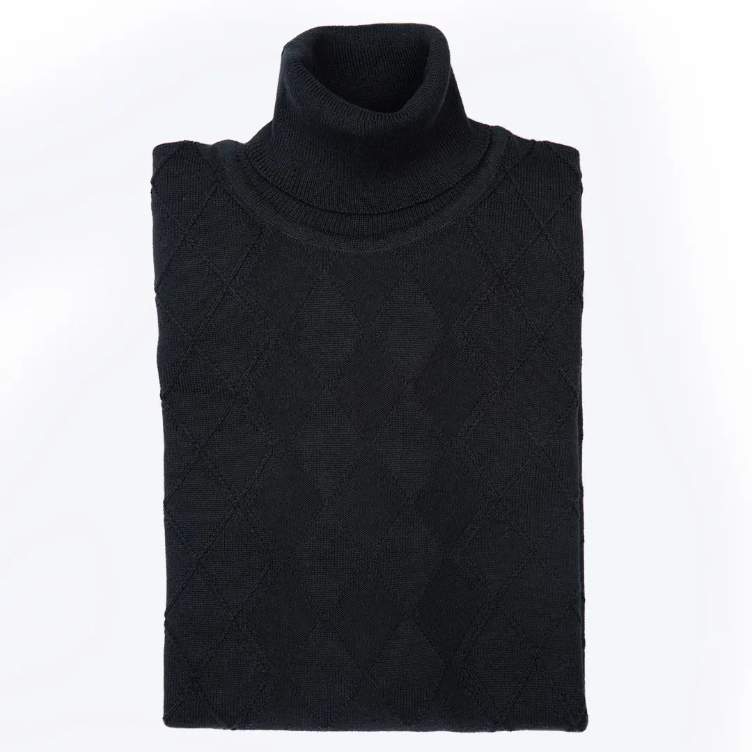 بافت یقه اسکی مردانه - Thumbnail 2